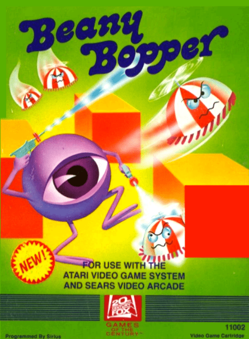 Beany Bopper box art for Atari 2600